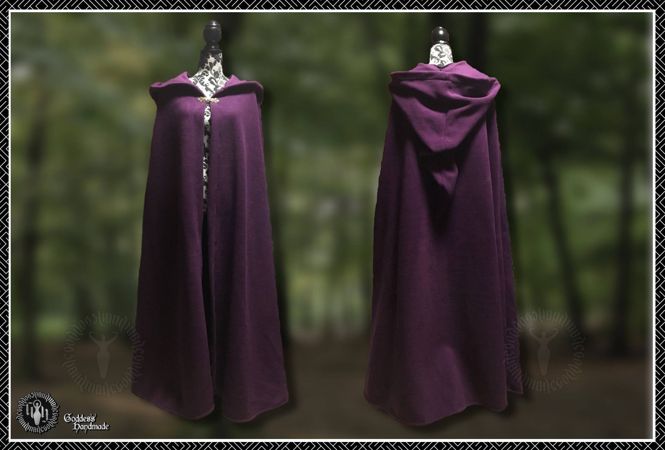 Druid Cape. Winter Cloaks For Sale. Cloak Women — Celtic Fusion ~ Folklore  Clothing