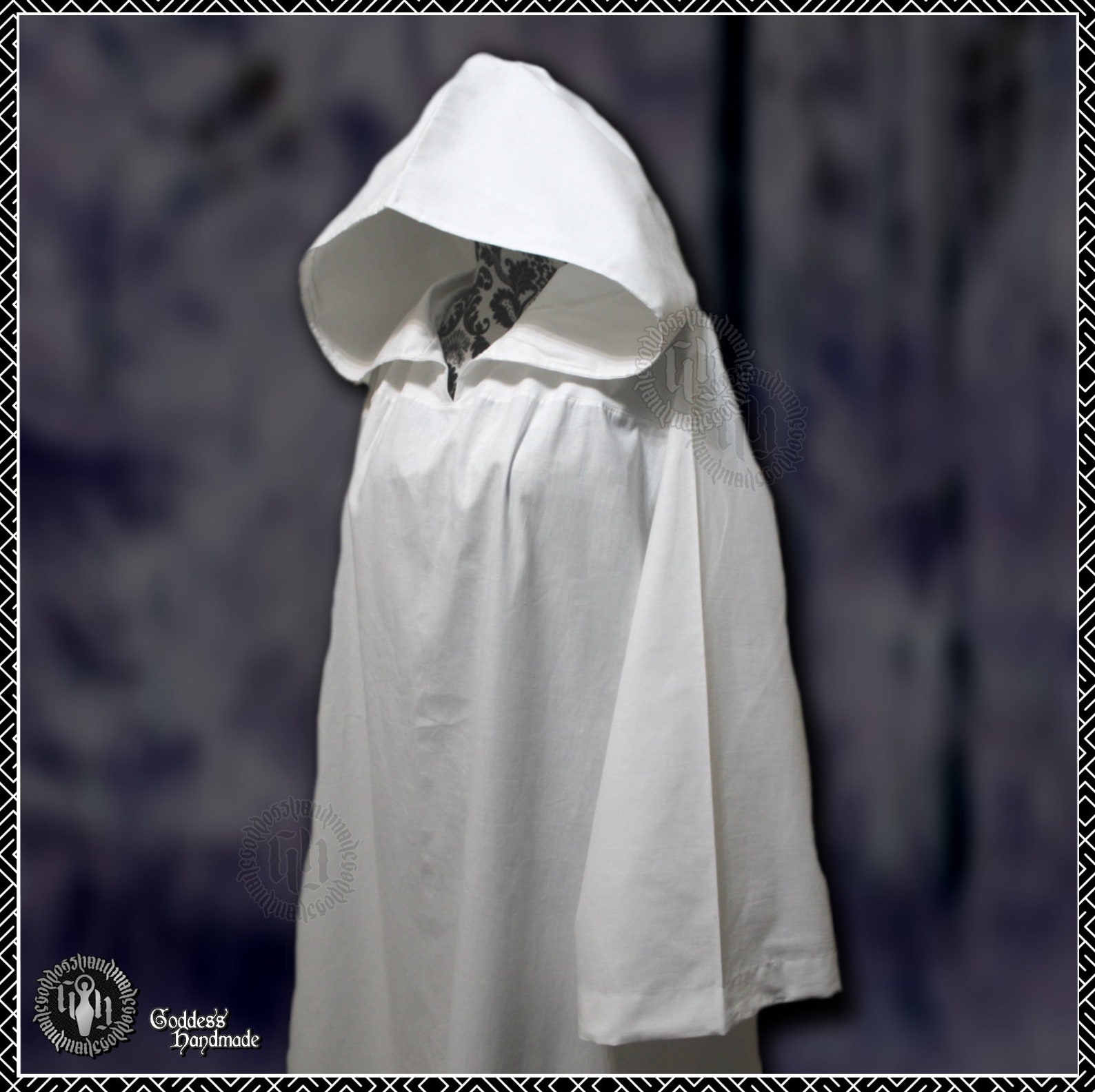 Hooded Ritual Robes Surplice Hooded Alb Tau Robe Cotton Etsy UK