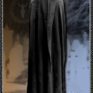 Ritual Cloak, Cape, Polar Fleece, Witch, Pagan, Druid, Wicca, Handfasting, LOTR, Ren Fayre, LARP, Medieval image 4