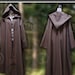 Monks robes, Ritual Robes, Witch, Druid, Pagan, space knight, sci-fi monk, hooded coat, LARP, Ren, hooded cloak, 