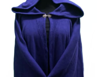 Organic cotton fleece cloak, cape, poncho