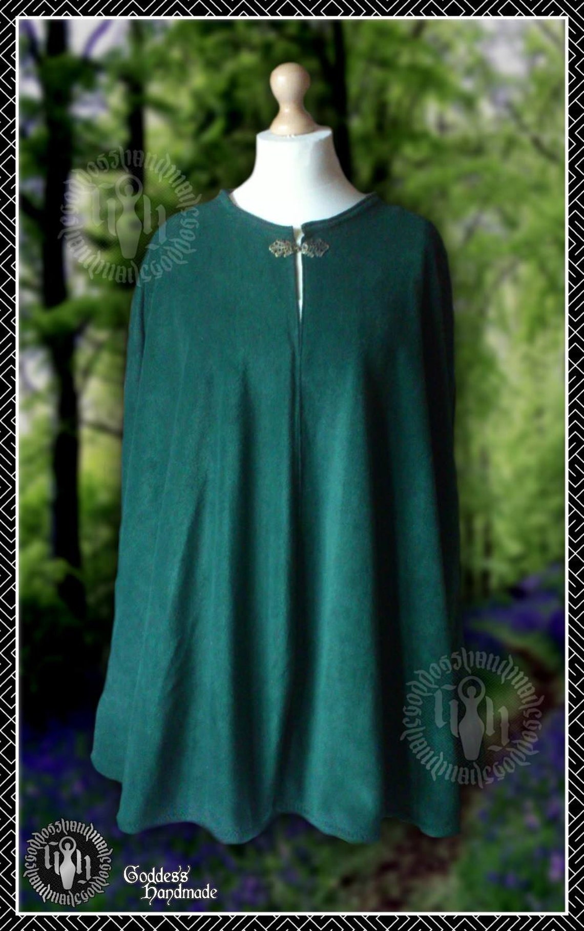 Short Cape Cloak Wrap Pixie Hood Polar Fleece Pagan Etsy UK