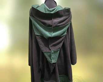 Pixie hooded long wrap, ready to go, polar fleece