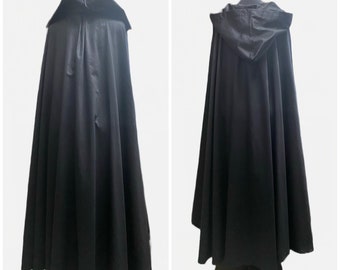 summer cloak, lightweight, black cotton, ready to go, fast shipping