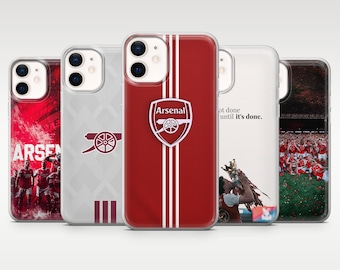 Arsenal Phone Case Football Soccer Cover for iPhone 17Pro, 16, 15, 14, 13, Samsung S26, S25, S24, S23Fe, A16, A56, Pixel 10, 9