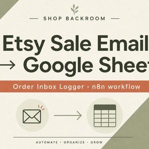 Etsy Order Tracker: Automation från Gmail till Google Sheets | n8n-arbetsflöde, inget API