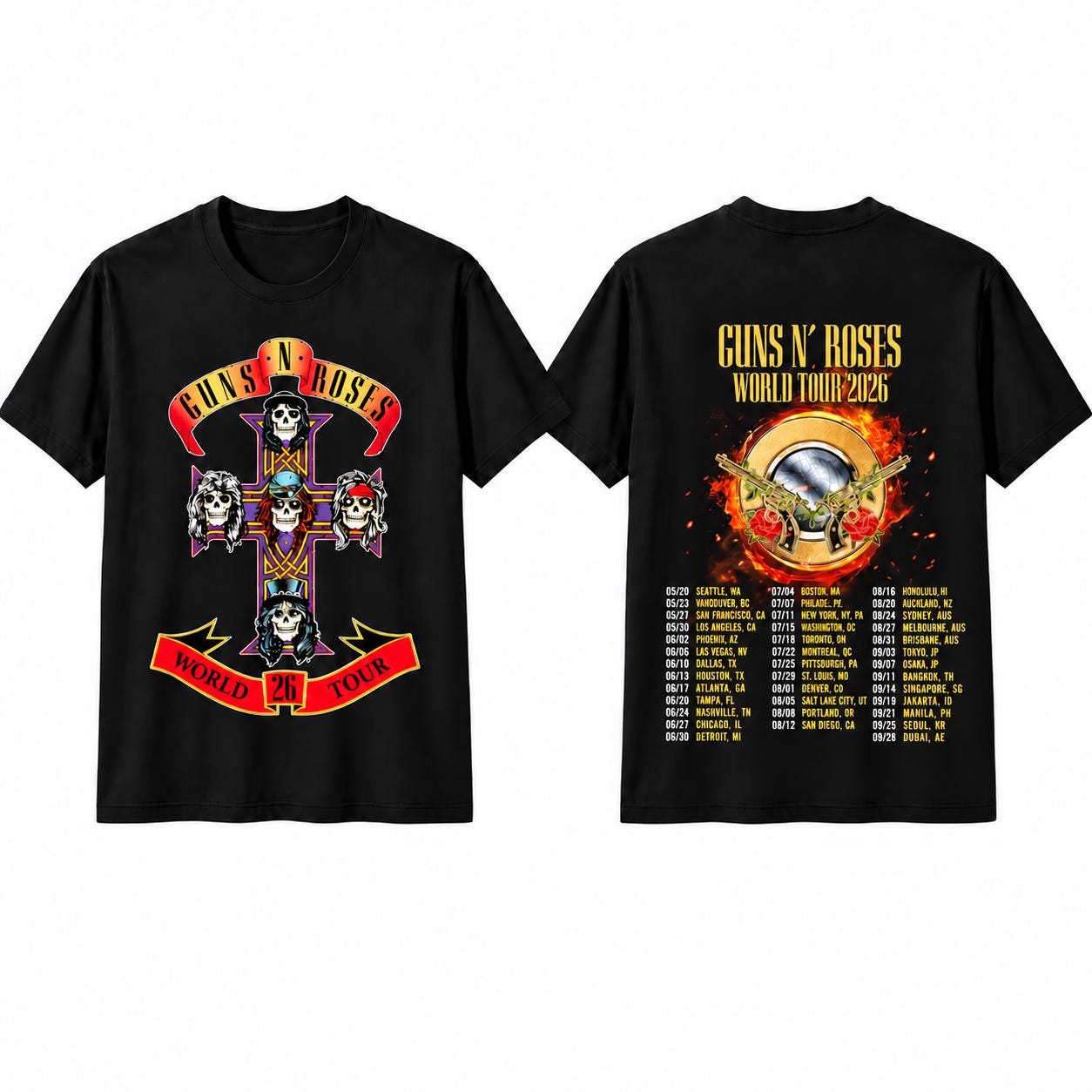 T Shirt Guns'n'roses - Etsy