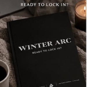 Winter-Planer | 90-Tage-Neustart, Gewohnheitstracker (Bearbeitbare Canva-Vorlage)