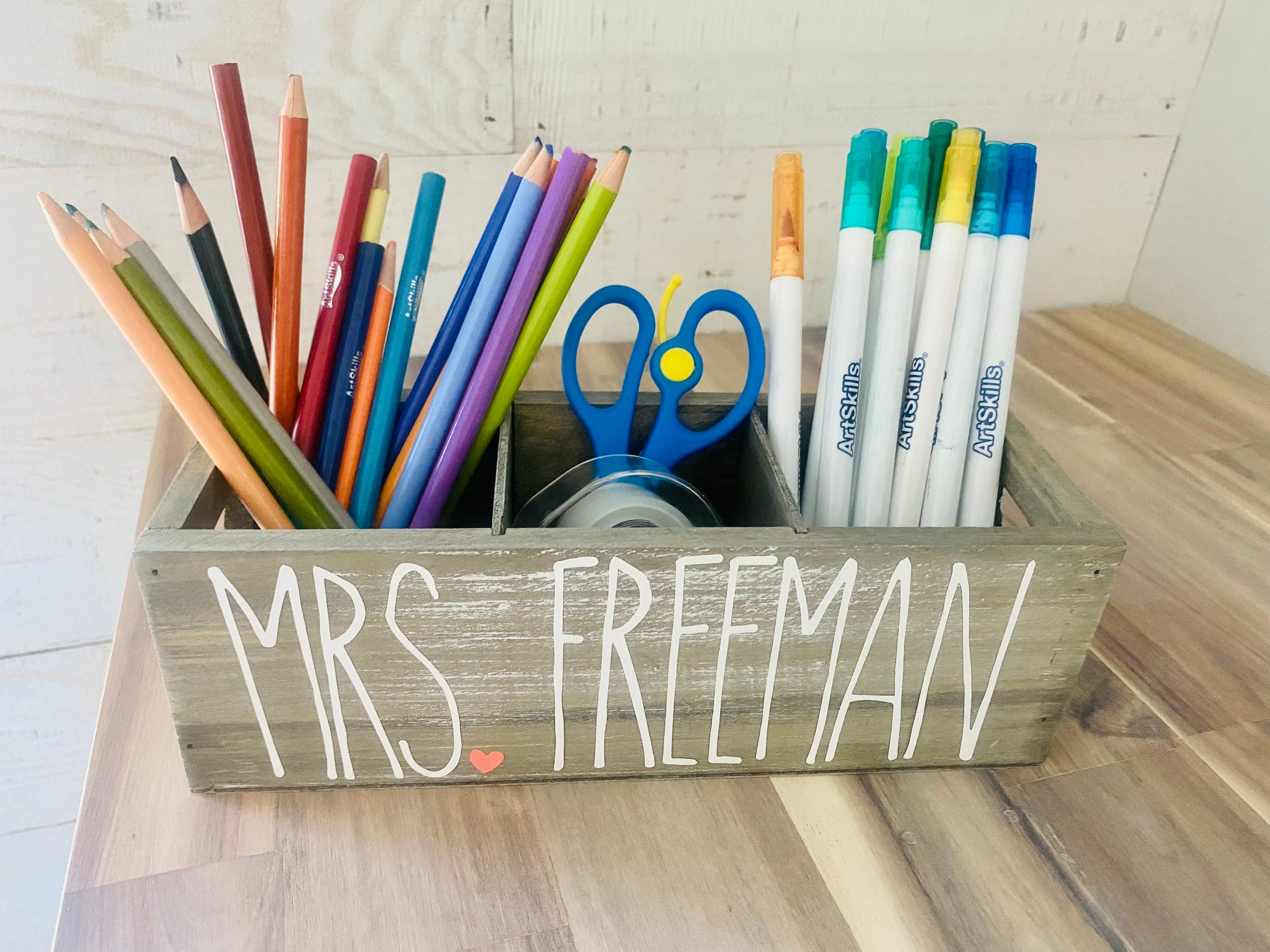 Personalized Pencil Holder - School Gift - Holiday Teacher Gift - Desk ...