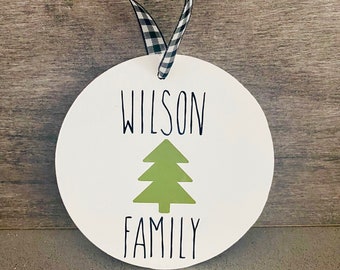 Personalized wooden ornament - perfect gift! Holiday decor