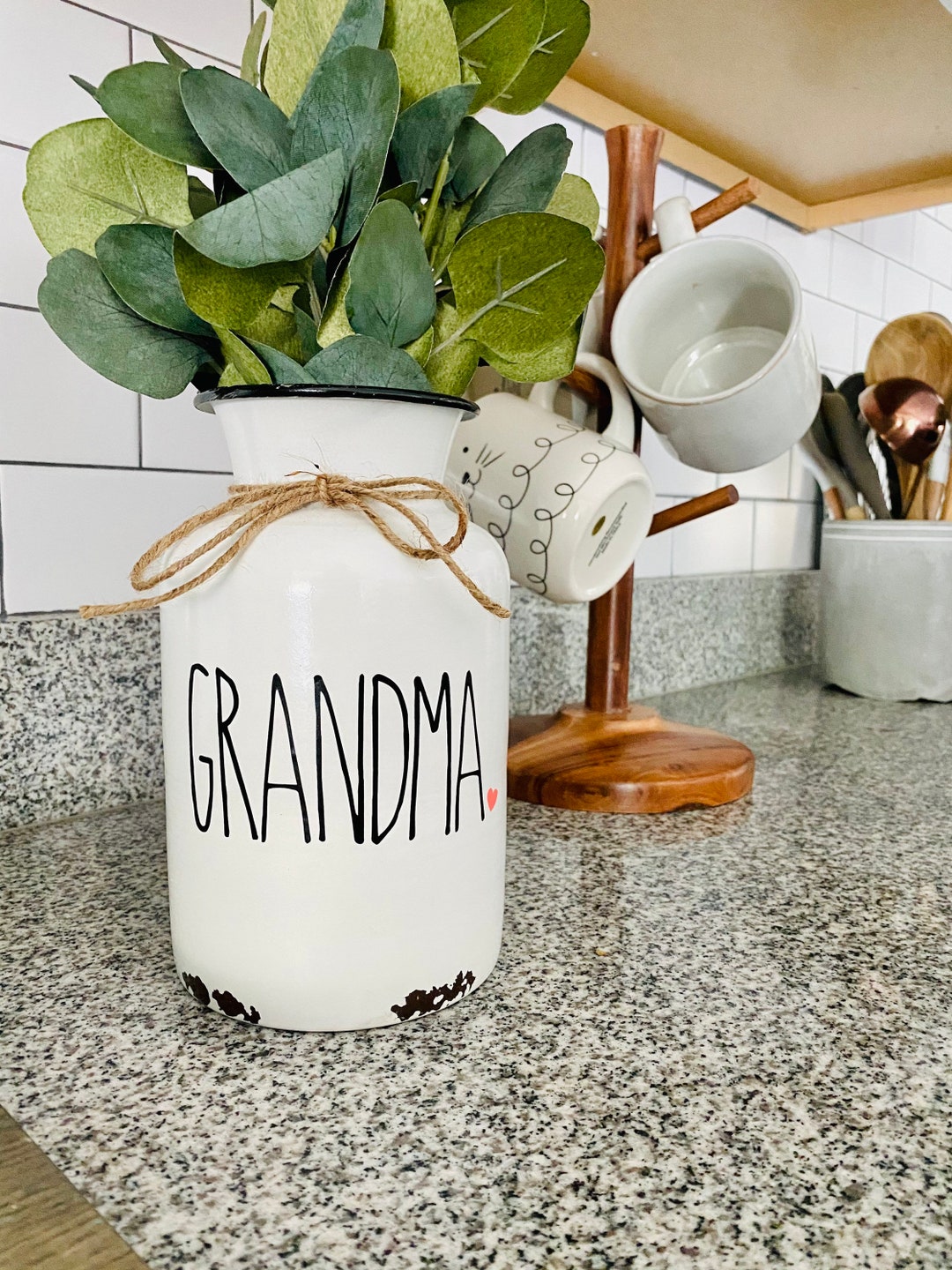 Personalized Vase Mothers Day Gift Nana Gift Grandma Gift New Home Gift