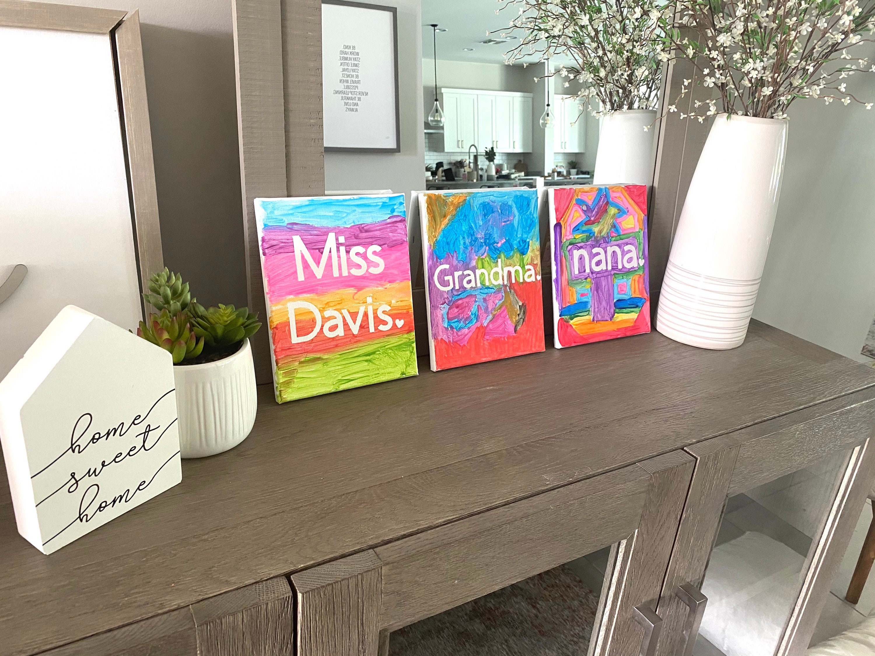 Personalized Canvas Project for Kids Paint Your Own Canvas Etsy