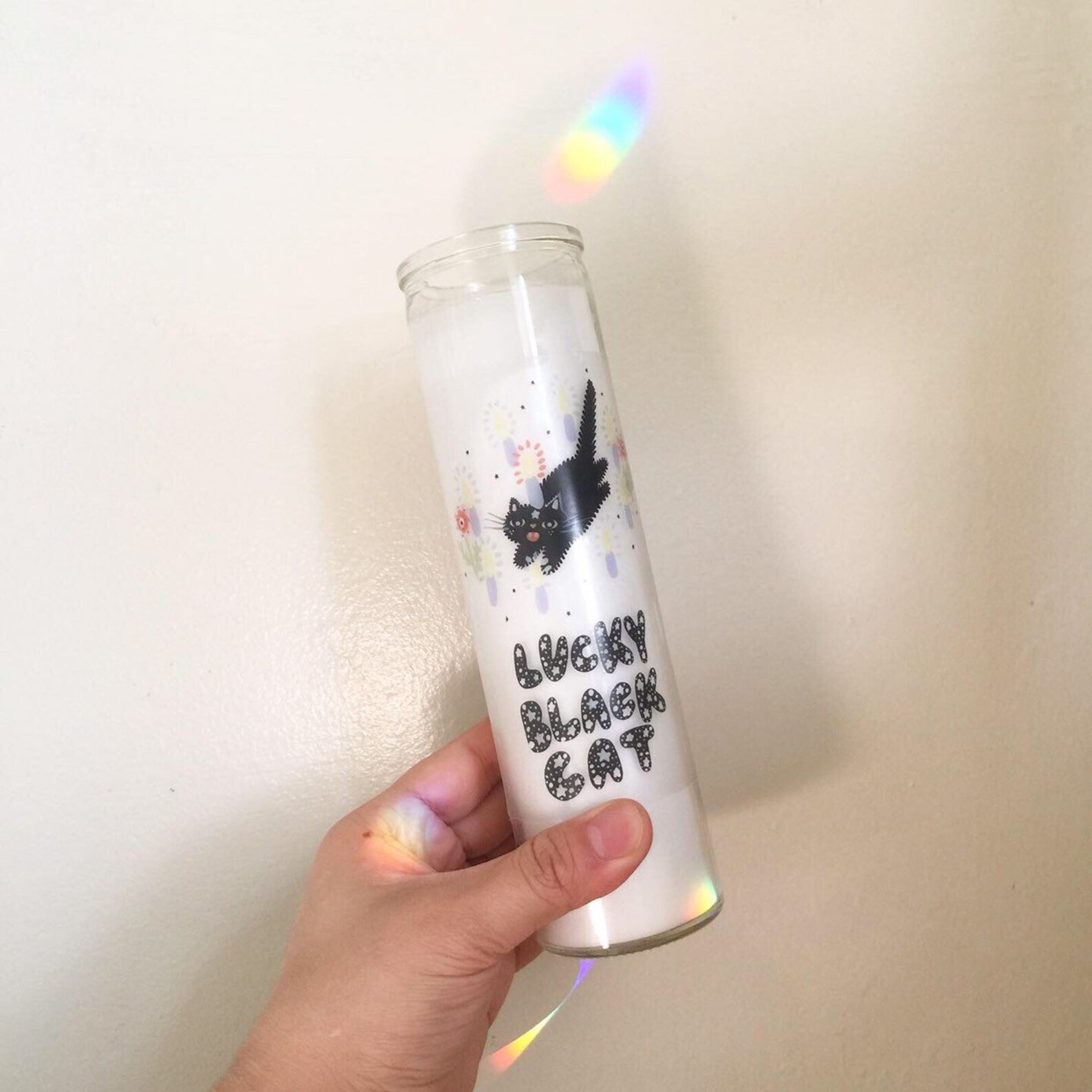 Lucky Black Cat Spell Candle Etsy