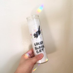 Lucky Black Cat Spell Candle