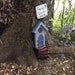 Alexis reviewed FAIRY DOOR, blue/purple, Fairy house, fairy doors that open, hinges, handmade, unique gifts, miniature door.