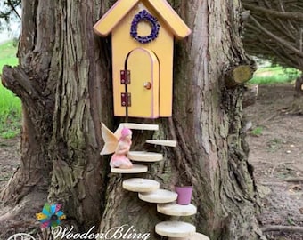 Fairy Door that opens, Fairy Door, Fairy Garden, Mothers Day, Garden Decor, Birthday, Gift for Her, Housewarming