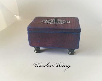 Stash box, Trinkets, Keepsake, Weed, Jewelry Box, Jewelry Storage, Birthday Gift, Gifts for Him, Bandsaw Box, Reclaimed Wood, Unique Gift