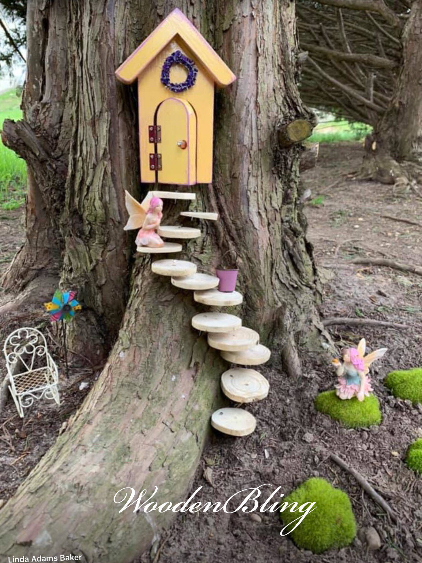 30 Stück Feen-Holztüren Zum Selberbemalen – 10x6,8 Cm, Holz Natur, Inkl. 6 Farben & Pinsel, DIY-Deko Für Garten & Kinderzimmer