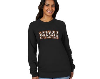 Halloween Mimi Sweatshirt, Floral Ghost Crewneck, Cute Spooky Grandma Gift