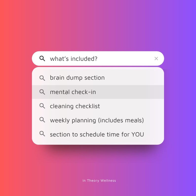 Sonntags-Reset-Planer zum Ausdrucken | Wöchentliche Reset-Checkliste