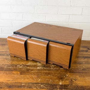 Vintage Wood Cd Rack - Etsy