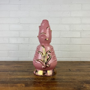 Mid Century Pink Ceramic Lamp Base 1960&#39;s Lamp Parts