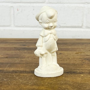 1940 Vintage Pinocchio Figurine Walt Disney Blank Ceramic Pinocchio Figure 1940s Disney