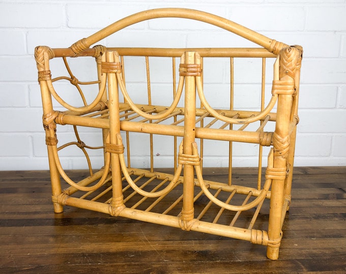 Bamboo Countertop Shelf With Six Curved Front Compartments Etsy