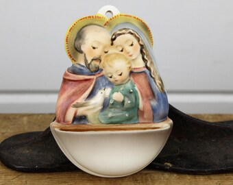 Vintage Goebel Hummel Holy Family Holy Water Font