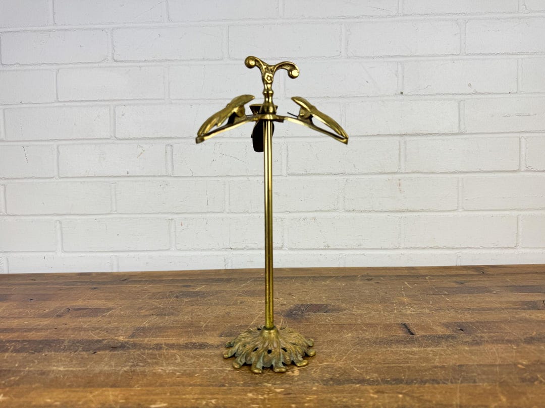 Vintage Brass Hand Clip Handkerchief Display Gold Standing Decor - Etsy