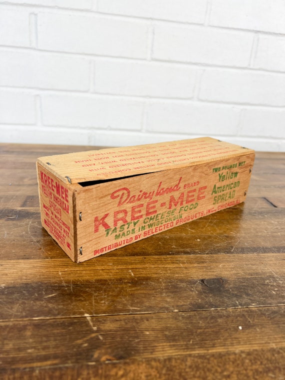 Vintage Cheese Box: Small Brown Wood, Rustic Christmas Decor - Etsy