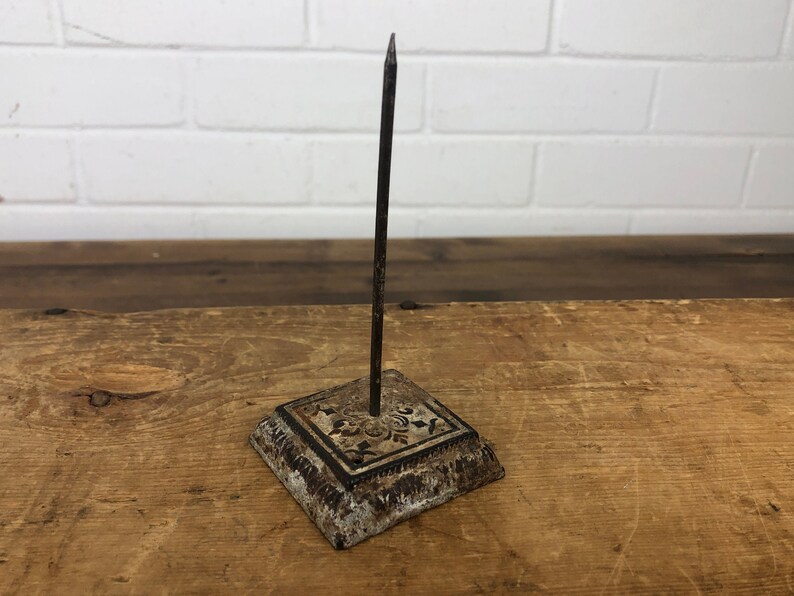 Antique Receipt Spike Real Vintage Etsy