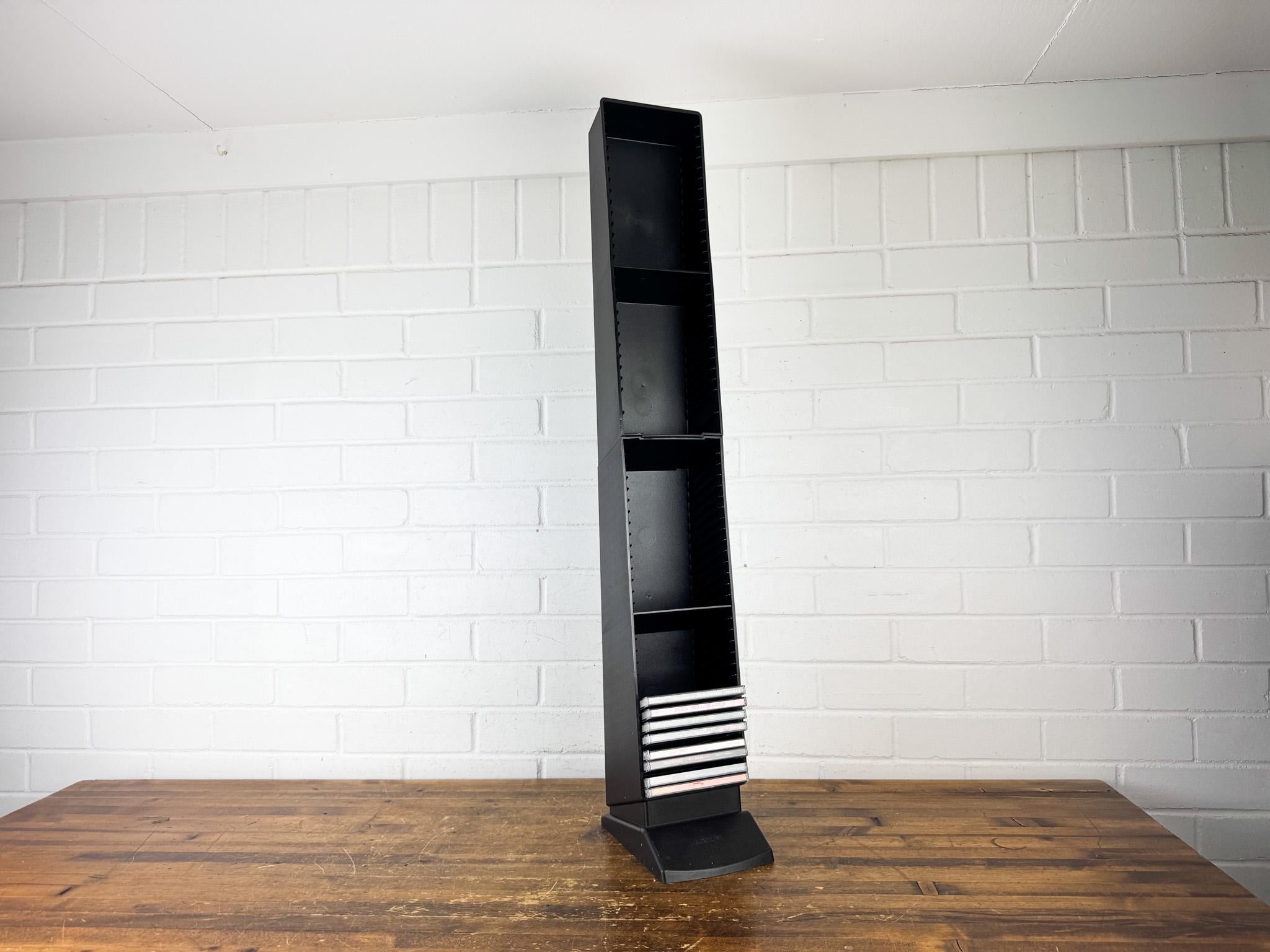 Vintage Laserline CD Tower Rack | Black Vertical CD Storage Holder for ...
