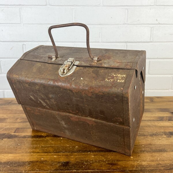 Vintage Tackle Box Etsy