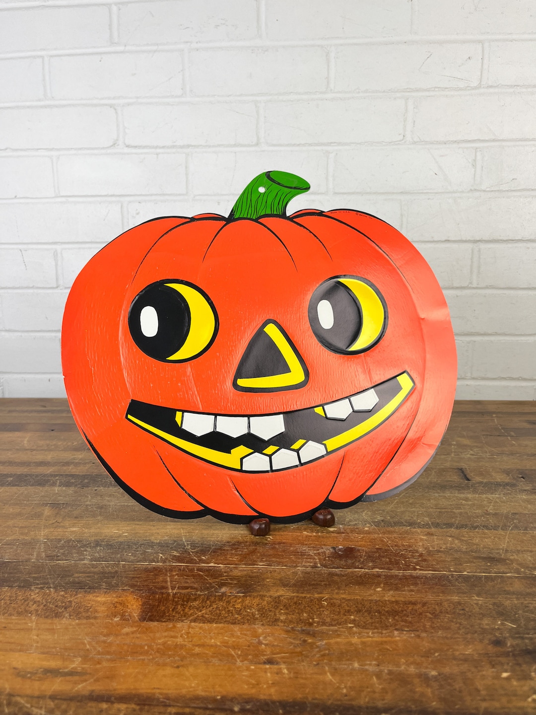 Vintage Halloween Jack O Lantern Wall Decor 1970s Beistle Pumpkin - Etsy
