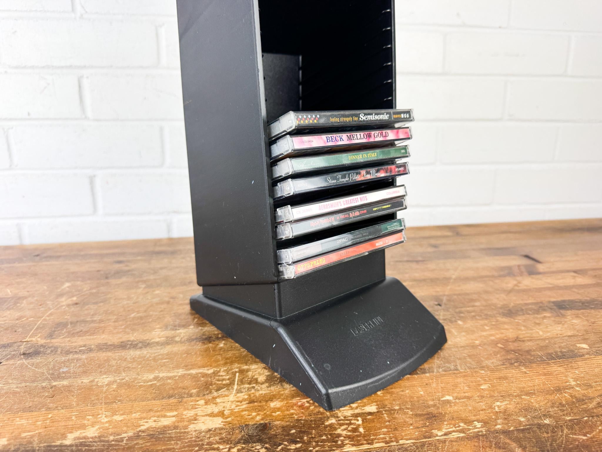 Vintage Laserline CD Tower Rack | Black Vertical CD Storage Holder for ...