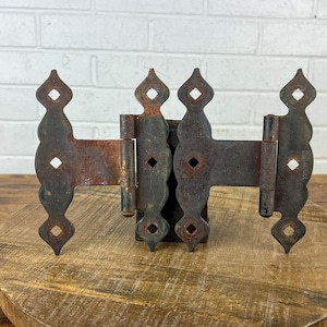 Pair of Distressed Metal Hinges