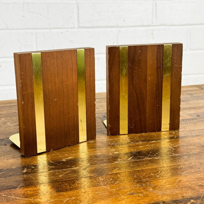 Mid Century Bookends - Etsy