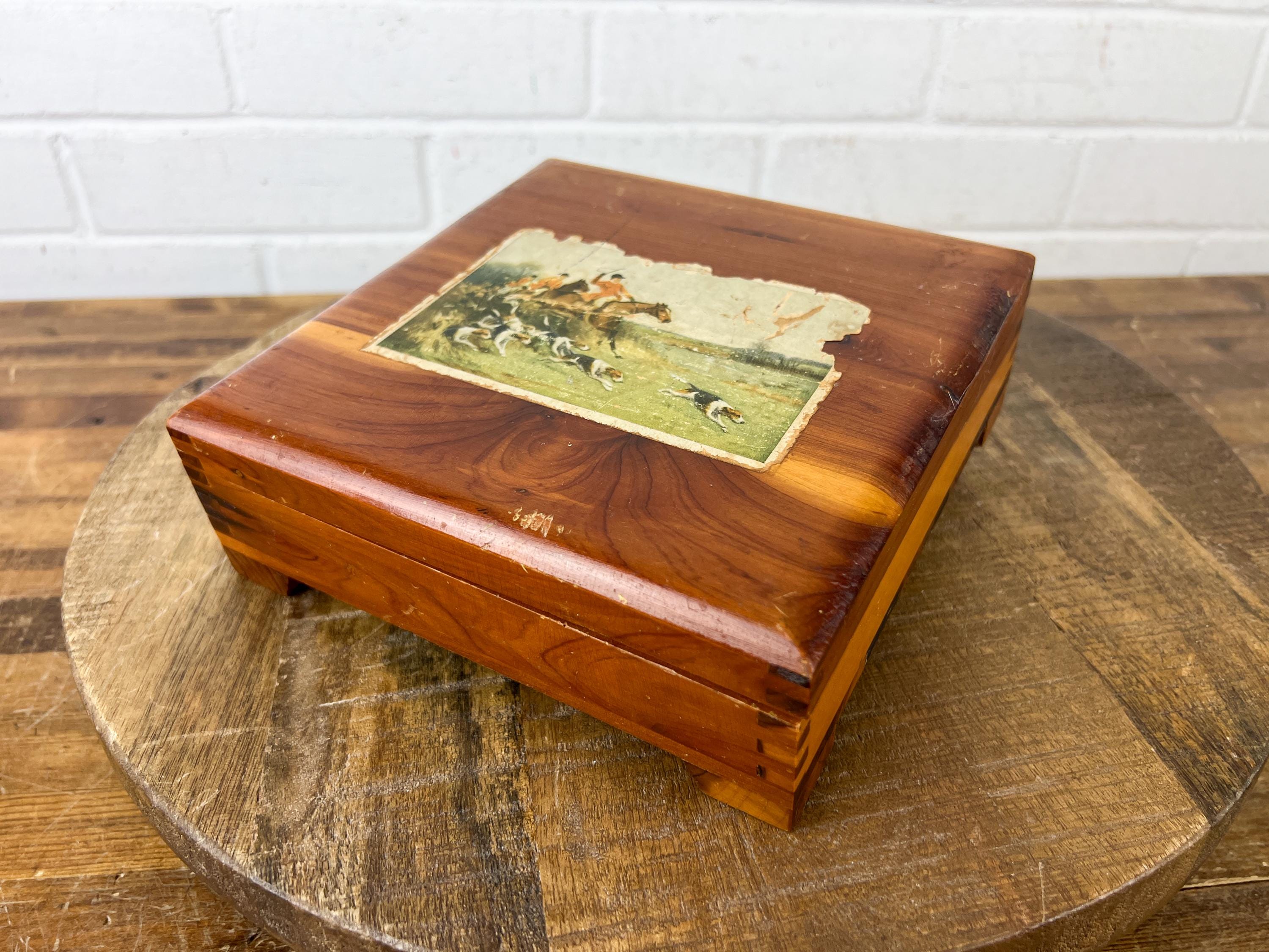 U.S.A ヴィンテージ 木箱 vintage wooden box vintage wood box 7” W