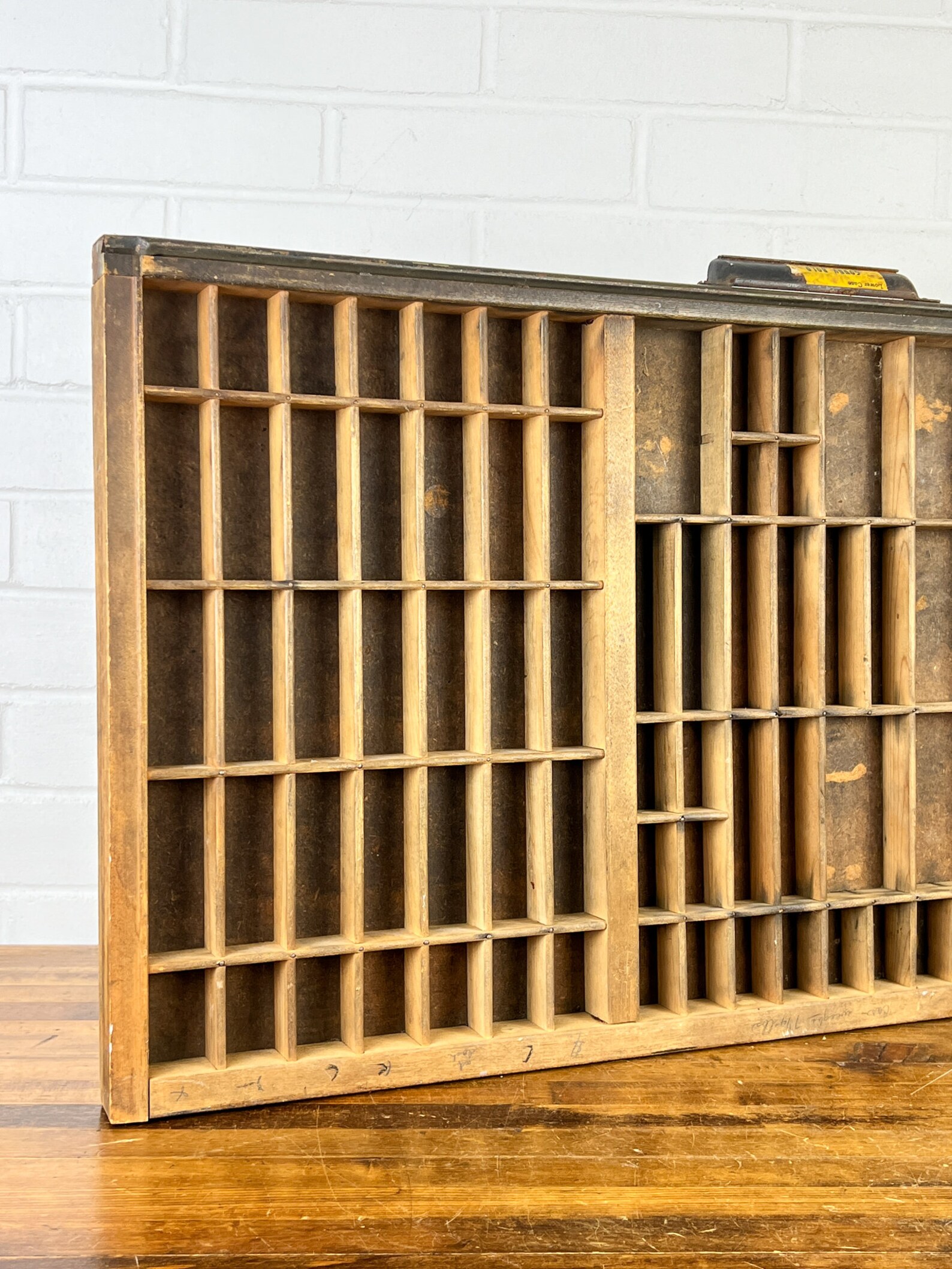 Large Vintage Wooden Printers Tray With 83 Slots 32x17 Etsy