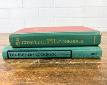 Cookbook Set Complete Pie Cookbook and The Farmers Cookbook with Recipes