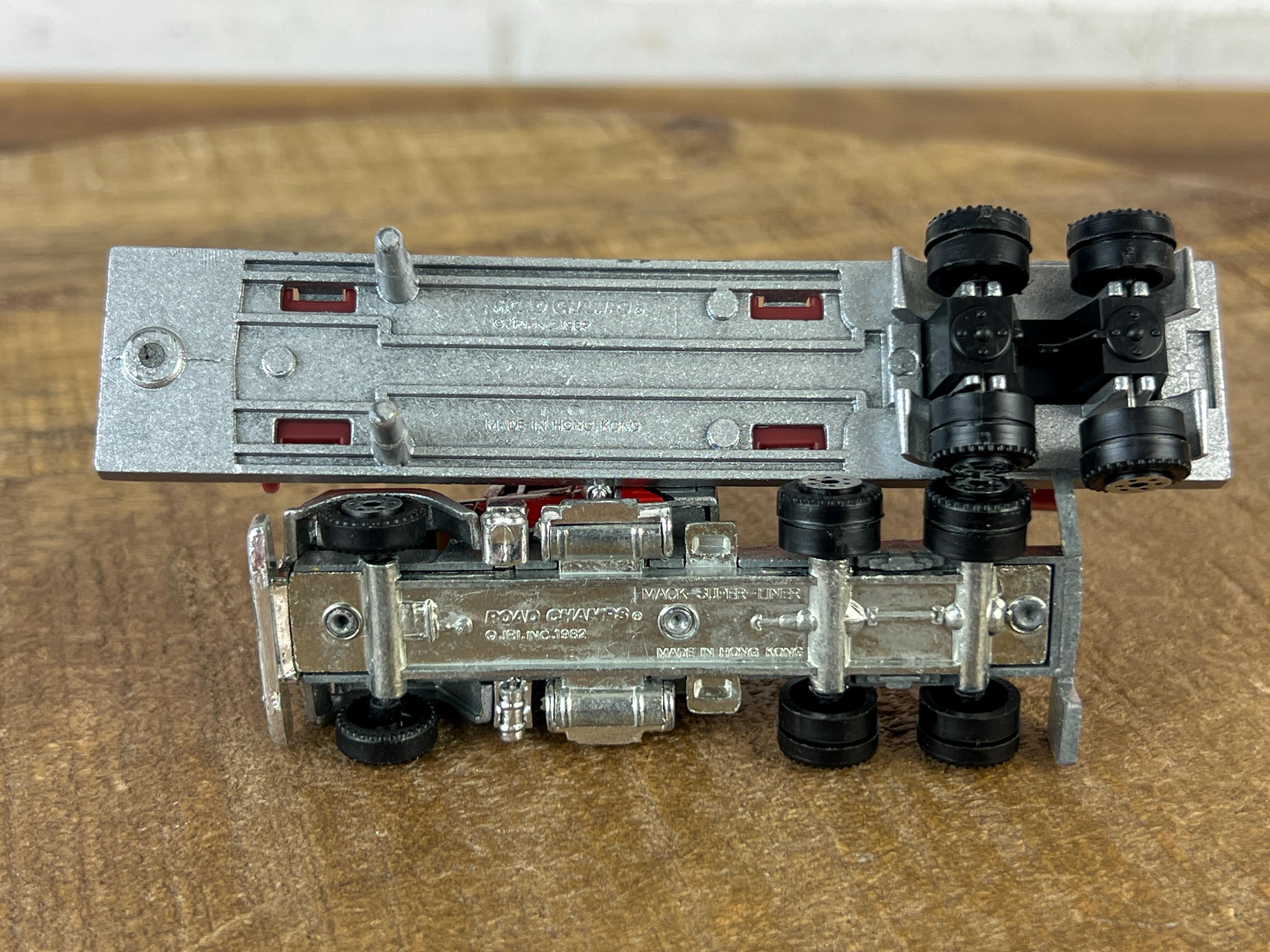 Vintage Road Champs Silver Mack Semi Truck With Trailer Mighty Macks ...