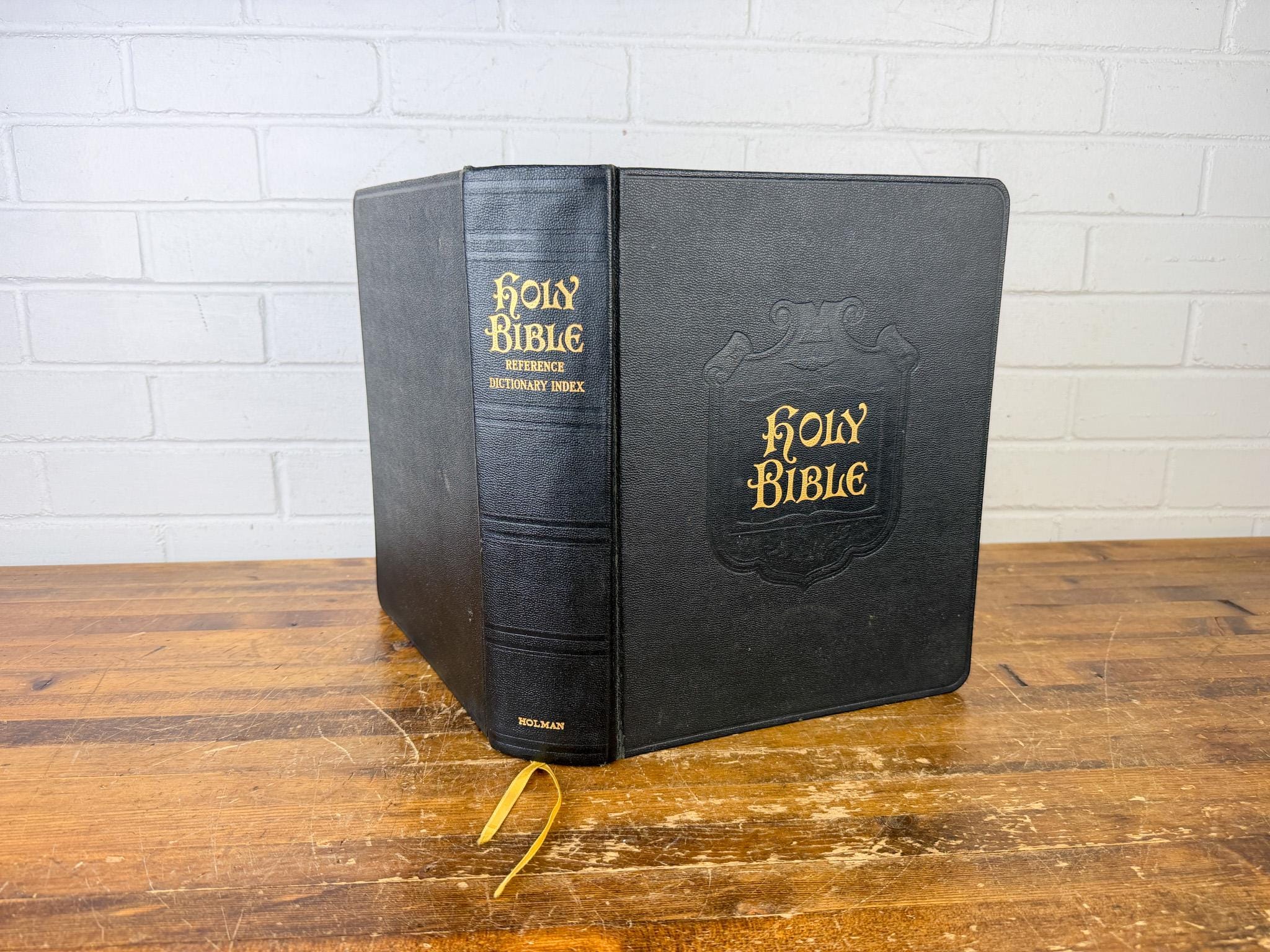 Vintage 1964 Holy Bible A.J. Holman | Oversized Family Bible