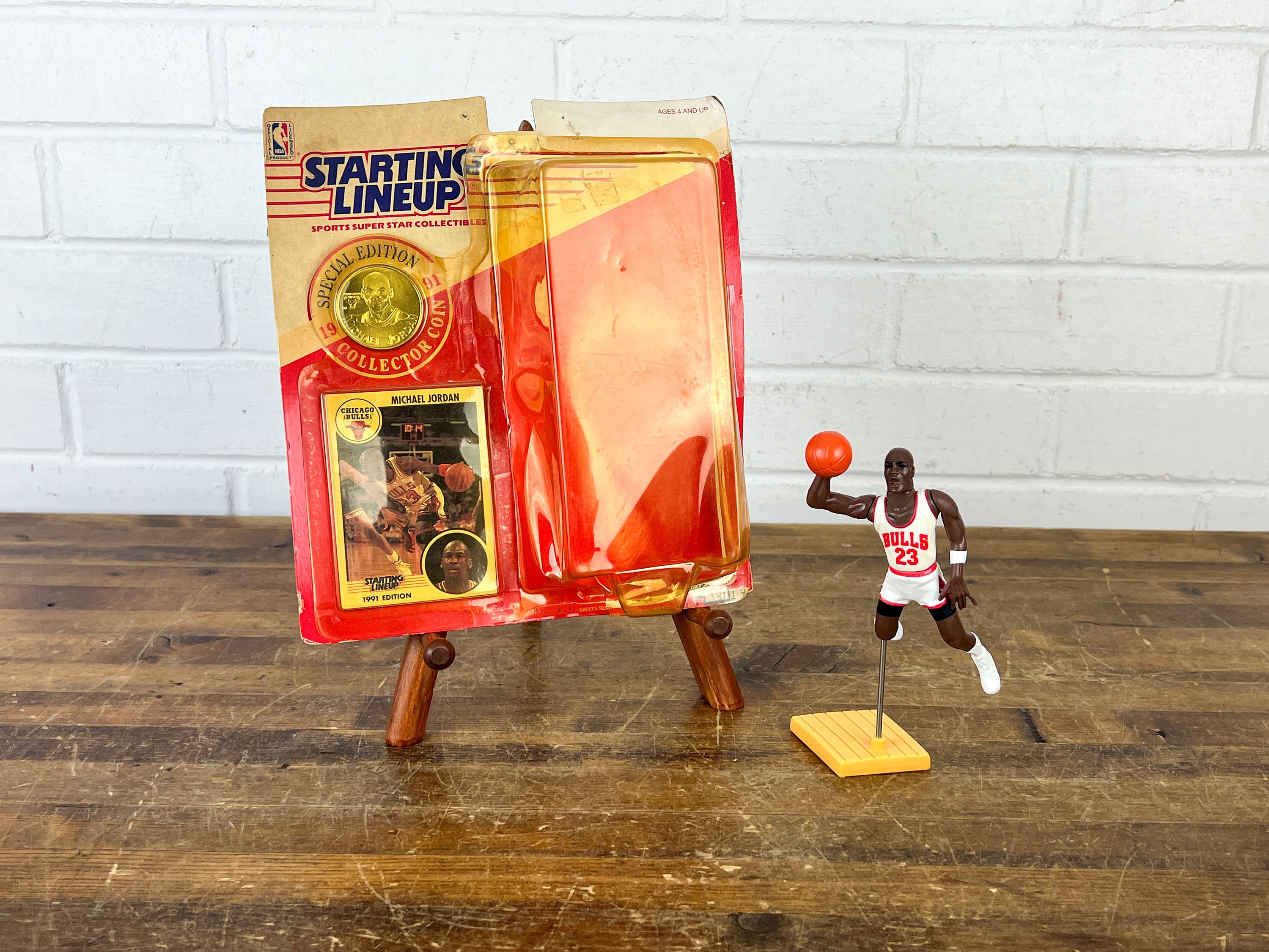 Starting Lineup Michael Jordan Figure and Basketball Cards Starting Lineup Michael Jordan Figure and Basketball Cards