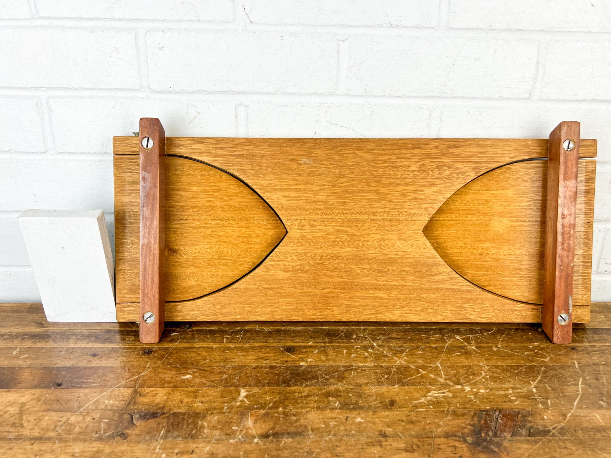 Triangle Book Rack Vintage Wooden Tabletop Book Rack – Folding Triangle Sides, Handmade ...