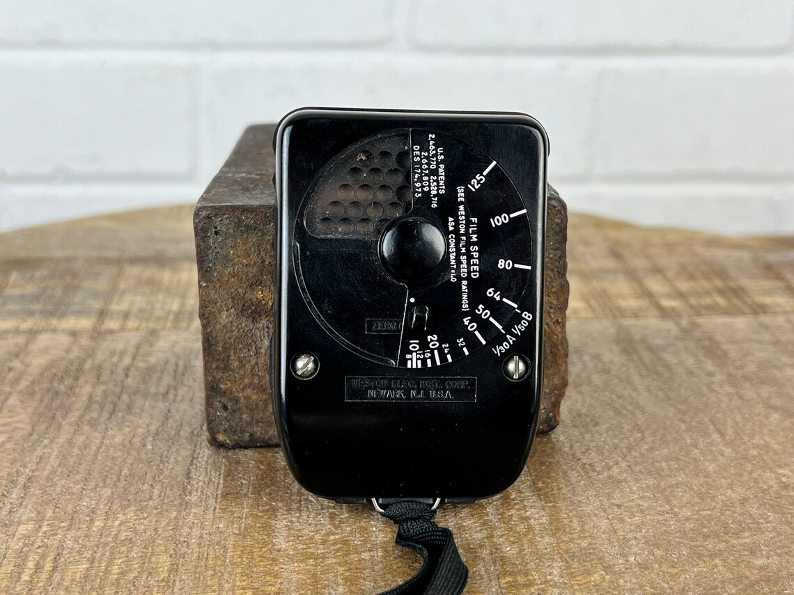Vintage Weston Light Meter With Leather Case and Strap Model - Etsy