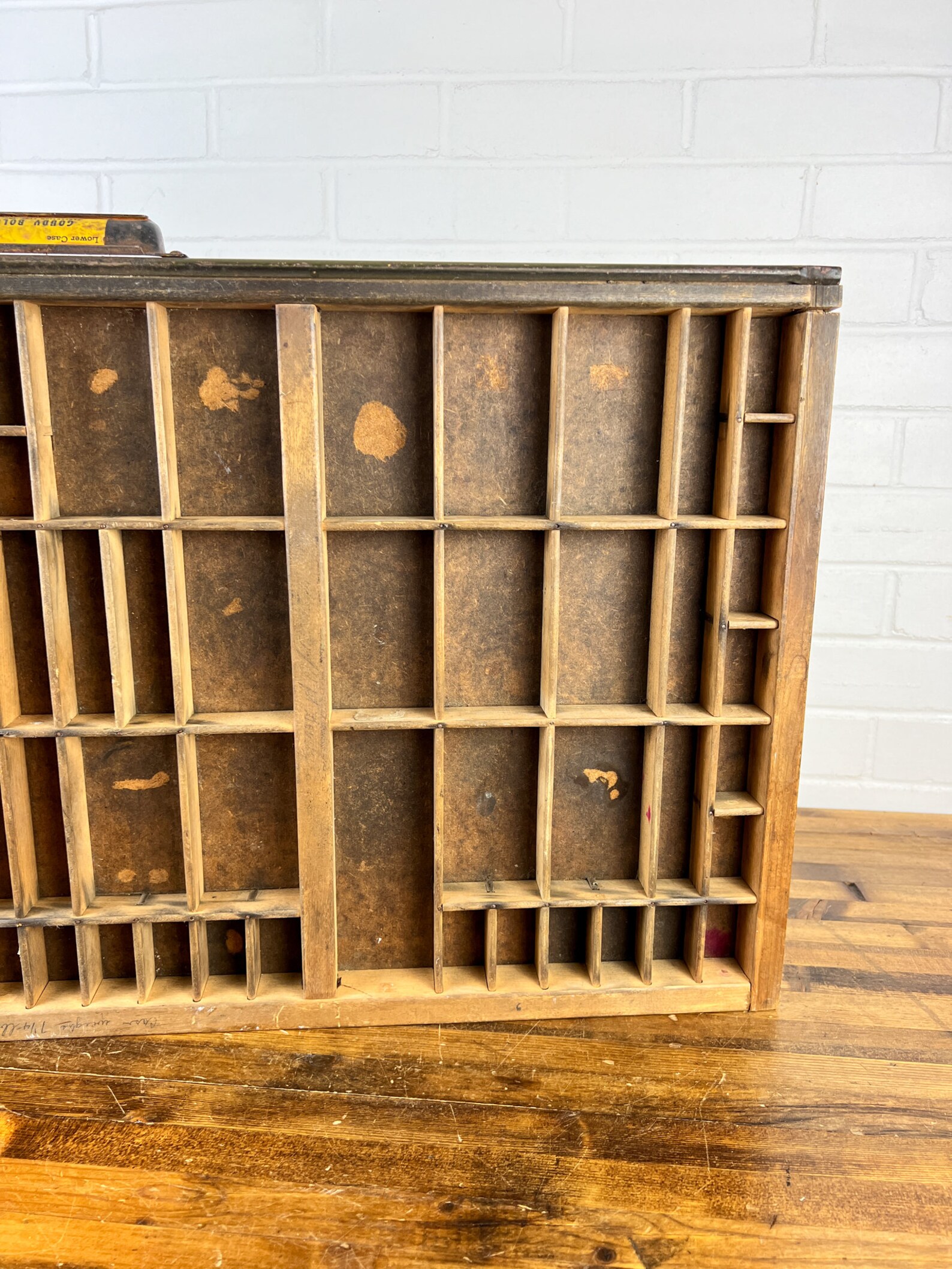 Large Vintage Wooden Printers Tray With 83 Slots 32x17 Etsy