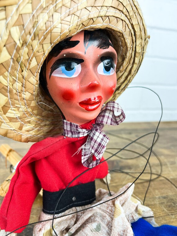 Buy Sombrero Marionette Aged Vintage Puppet Classic Rustic Spanish Puppet  Online in India 