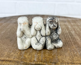 Three Wise Monkeys Set Bundle See No Evil Hear No Evil Speak No