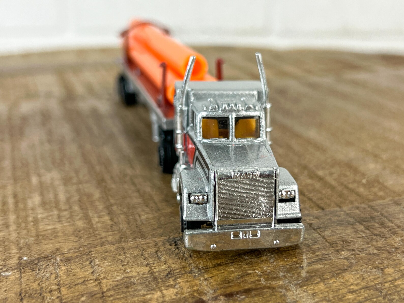 Vintage Road Champs Silver Mack Semi Truck With Trailer Mighty Macks ...